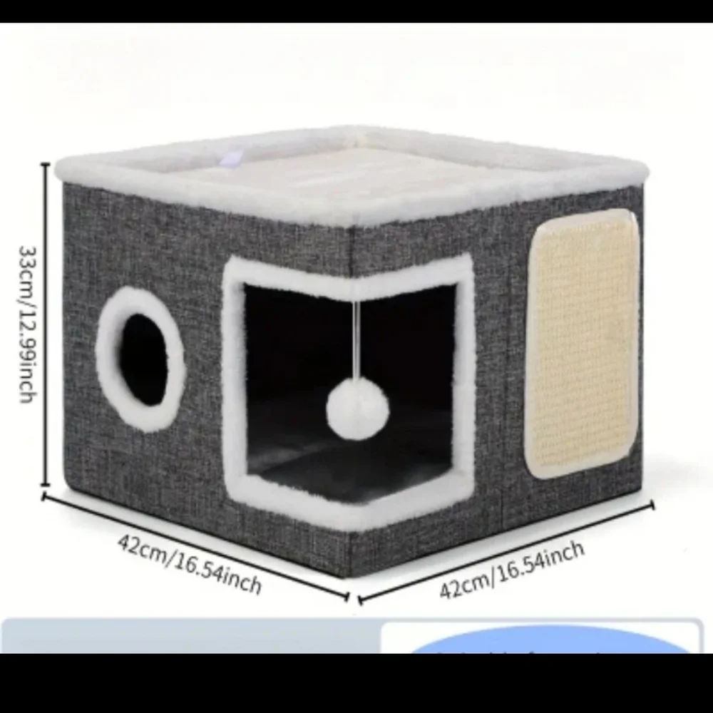 Cozy Gray Pet House